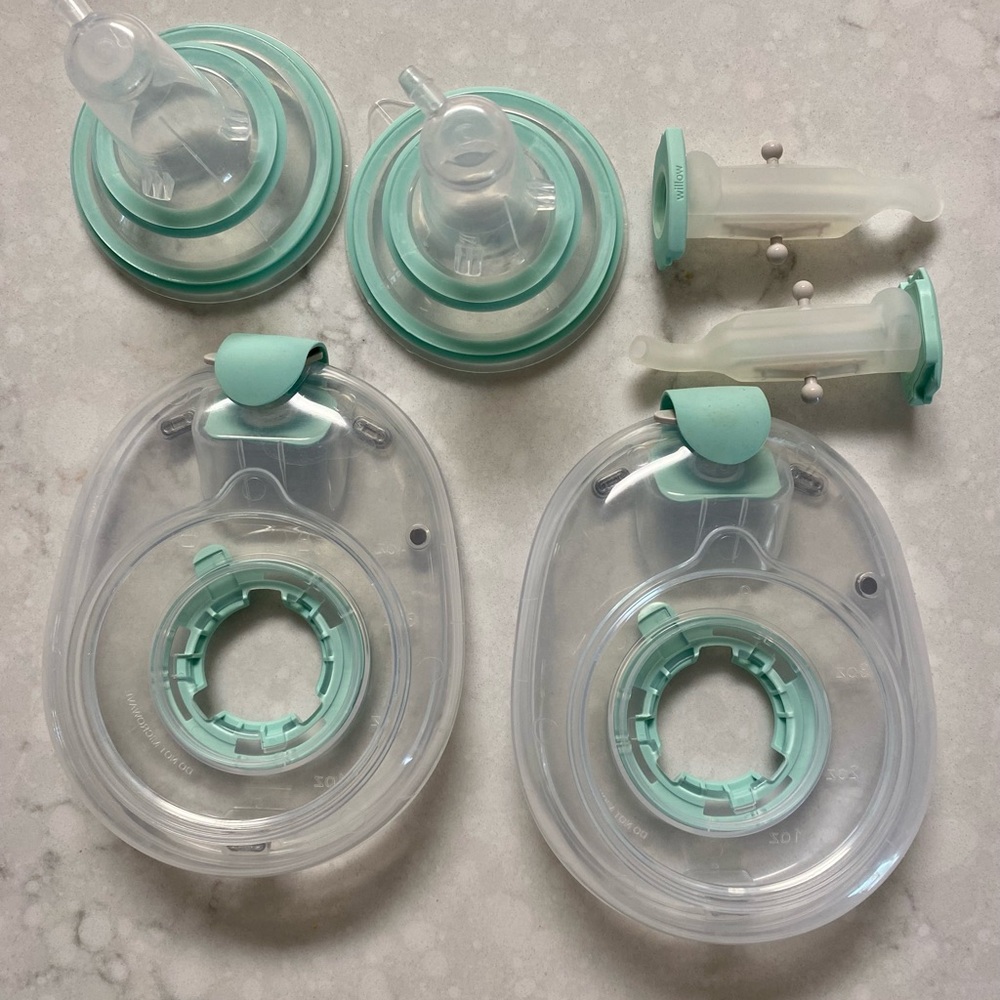 Willow Pump Reusable Container, inserts and flex tubes.
